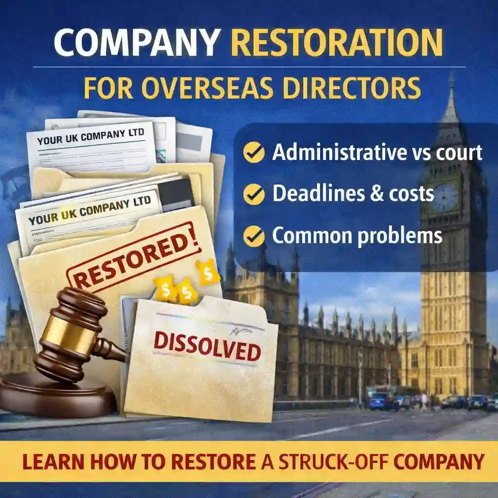 Company Restoration for Overseas Directors